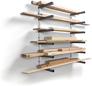 BORA 6 Level Lumber Rack Wall Mount - For Wood and Garage Organization by BORA