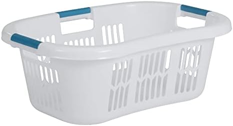 Rubbermaid Laundry Basket XL Hip-Hugger Basket 2.1-Bushel White Laundry Storage/Bathroom/Bedroom/Home Closet by Rubbermaid
