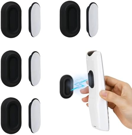 XYOFUN Magnetic Remote Control Holder Wall Mount - 4 Pcs Black by XYOFUNDailyNecessities