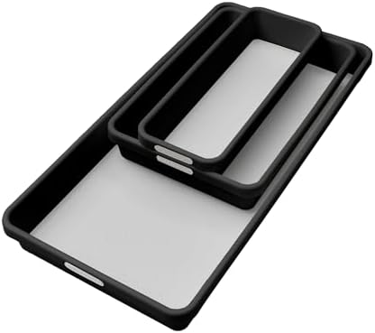 madesmart Classic 3 Bin Drawer Organizer Set, Carbon by madesmart%C2%AE