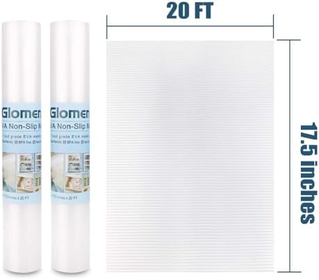 Drawer Liners for Kitchen, Shelf Liners, Washable Oil-Proof Cabinet Liner for Refrigerator, Cabinet, Drawer, Storage, Shelves, Non-Slip Shelf Liner (17.5 Inches x 20 FT x 2 Rolls)… - Image 6