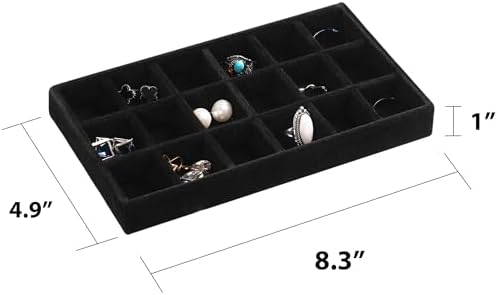 Frebeauty Jewelry Trays for Drawer,Set of 4 Jewelry Organizer and Storage - Image 2