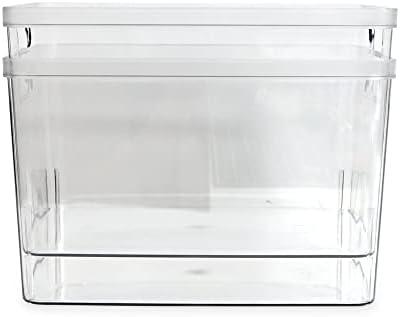Isaac Jacobs 2-Pack Extra-Large Clear Storage Bins (11.5” L x 14” W x 9” H) - Image 5