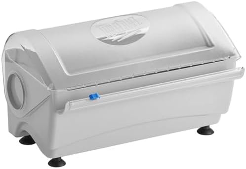 TableCraft RWS12 Rapid Wrap Film Dispenser, 12" White, Crafted from Durable BPA-Free Tritan, Easy to Clean, Quick and Efficient Wrapping Solution, Versatile for Kitchen or Catering Use, Compact Design by TableCraft