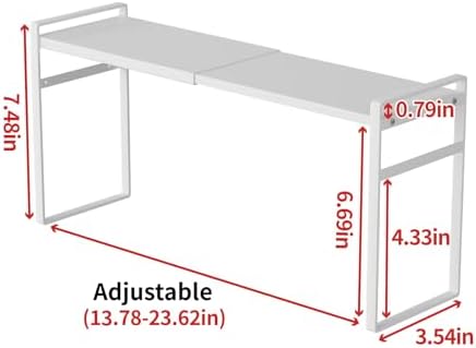 Expandable Medicine Cabinet Organizer, White - Image 2