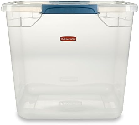 Rubbermaid Clever Store Latching Storage Tote Container, Clear, 30-Qt (FG3Q2500CLMCB) - Image 2