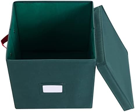 Elf Stor Christmas Ornament Storage Box, Green, 12” x 12” x 12” - Image 6