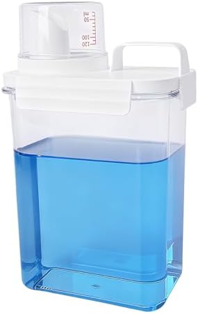 Laundry Detergent Dispenser - 61oz Refluxable Plastic Liquid Laundry Detergent Container for Laundry Room Organization by Beruyu
