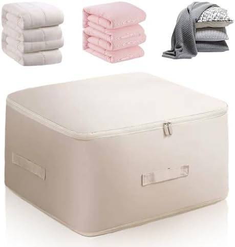 Ultra Space Saving Self Compression Organizer, Self Compression Moving Organizer Bags, 2024 New Heavy Duty Moving Bags Space Saving Self Compression Organizer for Comforters (Khaki, Large) by Coloday