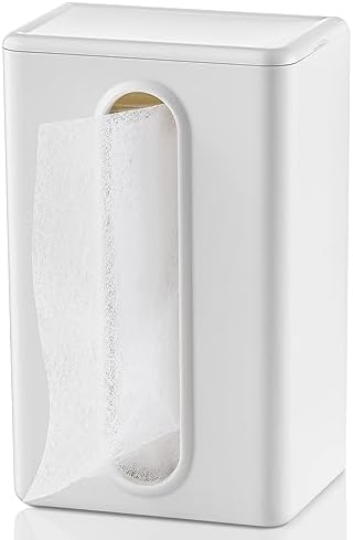 SUBEKYU Magnetic Dryer Sheet Holder Container Dispenser,Plastic,Cream White by SUBEKYU