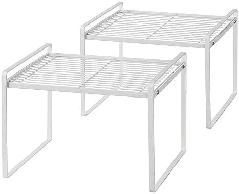Shantton Cabinet Shelf Organizer, Pantry Shelf Rack, White 13.1x10.6x9.5 by Shantton