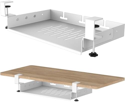 Under Desk Laptop Mount No Drill ,Compatible for MacBook,Mini (White) by appacare