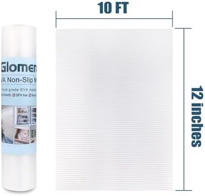 Glomen Shelf Liner, Non-Slip Cabinet Liner, Washable Oil-Proof for Kitchen Cabinet, Shelves, Refrigerator, Storage, Desks, 12 Inches x 10 FT, Non Adhesive Drawers Liner (12 Inches x 10 FT)… - Image 7