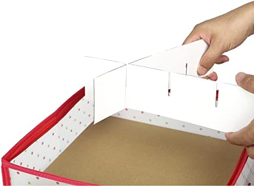 Sattiyrch Plastic Christmas Ornament Storage Box with Trays,Customizable Dividers,Dust-Proof Durable Ornament Organizer Holder,Christmas Storage Containers,Holds 64 x 3 inch Ornaments - Image 4