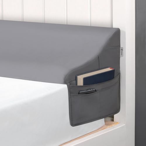 Vekkia Bed Wedge Pillow for Headboard,Bed Gap Filler Twin (Gap 0–6") Gray by Vekkia