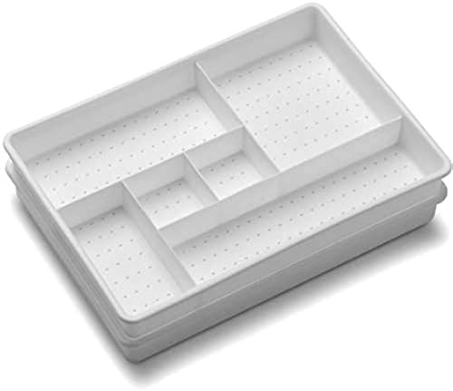 madesmart Classic 2 Piece Drawer Organizer, White - Image 4