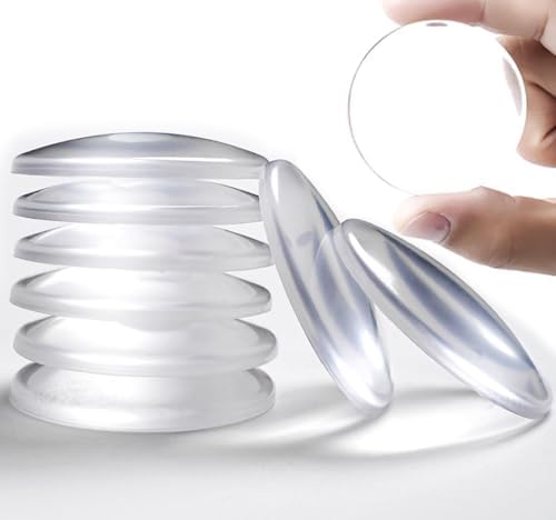 8PCS Door Stoppers for Wall, 2" Medium Transparent Shield by Unknown