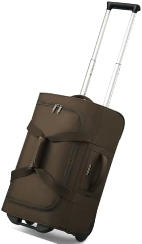 Hanke Rolling Duffle Bag with Wheels, 21 Inch Soft Side Carry On Luggage by Hanke