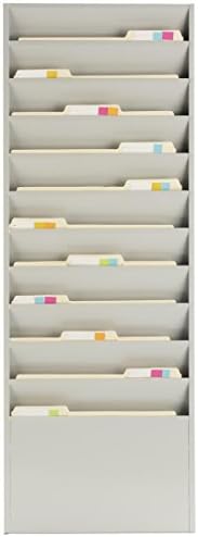 Displays2go Office File Folder Wall Rack, 11 Tiered Pockets - Image 3