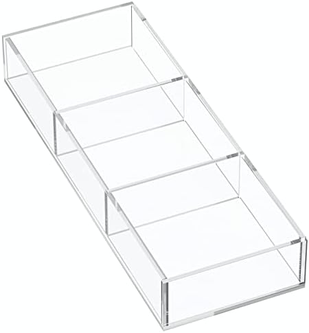 HIIMIEI 3 Section Acrylic Drawer Organizer Tray by HIIMIEI