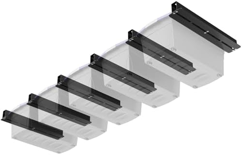 Linone Ceiling Storage Rack, 6 Sets for 5 Bins, 16 Inch by Unknown