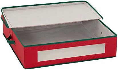 Household Essentials Christmas Wreath Storage Container, 24 Inch Holiday Wreath Storage Box with Handles, Sturdy Sides, Keeps Wreaths Free of Dust and Pests in Storage - Image 2