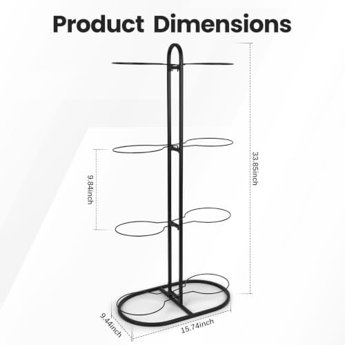 New Ball Storage Rack,Cube Ball Storage Holder，Basketball Football Holder Carbon Steel Heavy Duty Basketball Stand Painted Nail-Free Multi-Purpose Vertical Ball Rack (Double4) - Image 3