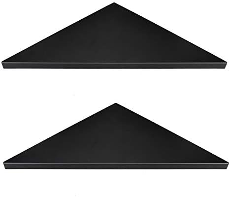 evron Corner Mounting Shelf,Easy to Install Wall Corner Shelf,Frosting Pattern Right-Angled,Set of 2 by evron