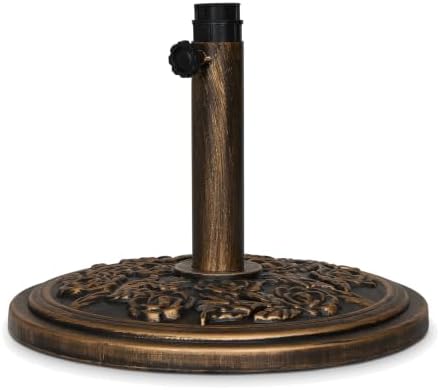 Backyard Expressions Patio Umbrella Base, Outdoor Umbrella Stand, Bronze by BackyardExpressions