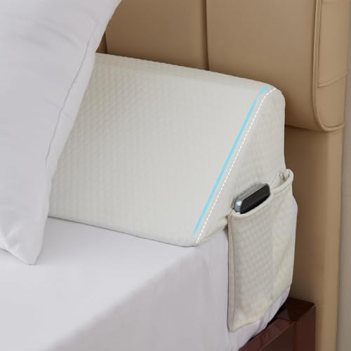 Bedluxe Queen Bed Wedge Pillow for Headboard, Fill The Gap (0-7") by Bedluxe