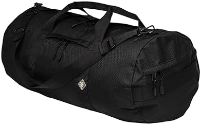 75L Travel Duffle Bag, Heavy Duty Ripstop Gym Weekender Bag, Midnight Black by NorthStarSports
