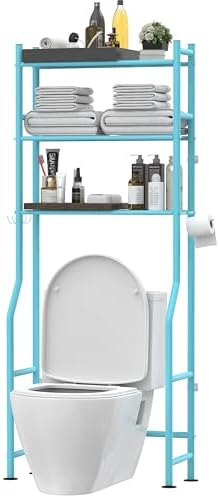 Livilord 3-Tier Over Toilet Storage, Anti-Tip, Blue by LivilordBrand