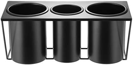 Hair Dryer Holder Hair Styling Product Care Tool Organizer Bath Supplies Accessories Tray Stand Storage Bathroom Steel Hair Dryer Holder(Black) MK470B - Image 2