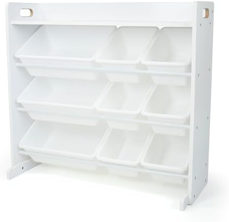 Humble Crew Kids Toy Organizer with Display Shelf, 9 Bins, 3 Tier Storage by HumbleCrew