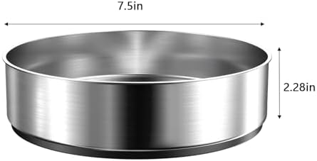VAEHOLD Lazy Susan Turntable Spice Rack Organizer for Kitchen Cabinet, Storage Tray for Fruit, Snacks, Salad - Organizer for Cupboard, Pantry, Bathroom, Table, Cosmetic (Silver, 7 1/2‘’) - Image 2