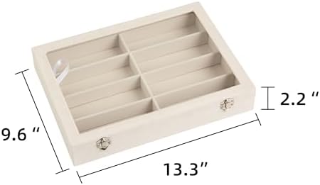 Frebeauty 8-Slot Sunglass Organizer,Velvet Sunglass Holder for Drawer - Image 3