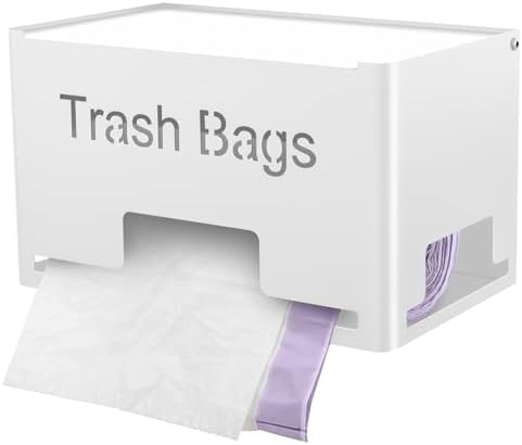 STWWO Extra Large Trash Bag Holder, Garbage Bag Dispenser Holder, White by STWWO