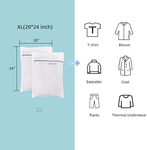 GOGOODA Mesh Laundry Bags for Delicates Durable Protective Wash Bags - Image 4