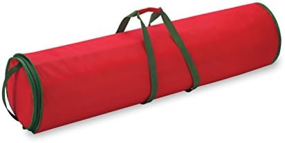 Whitmor Christmas Gift Wrap Storage Organizer with Handles, 40.25", Red by Whitmor