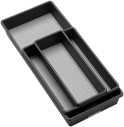 madesmart Classic 3 Bin Drawer Organizer Set, Granite by madesmart%C2%AE