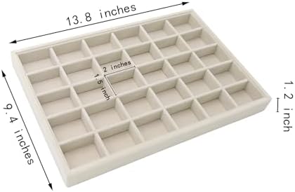 Stratalife 30 Grid Jewelry Organizer Tray, 13.8" x 9.4" x 1.2", (Pack of 2) - Image 6