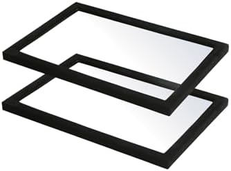 Coward 2Pcs Black Velvet Glass Lid for the Trays Can Use if Needed by FocusOnJewelryDisplay15yrs
