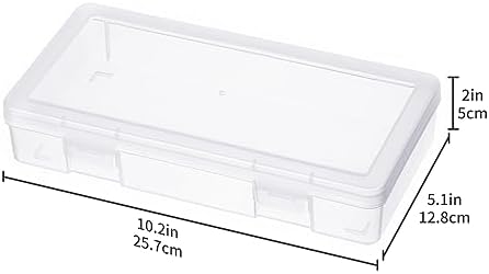 novelinks Clear Pencil Box and Small Plastic Storage Containers with Lids - Image 2
