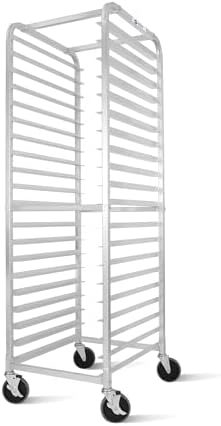 BIEAMA 20-Tier Aluminum Sheet Pan Rack, NSF Full Size Bun Pan Rack by BIEAMA