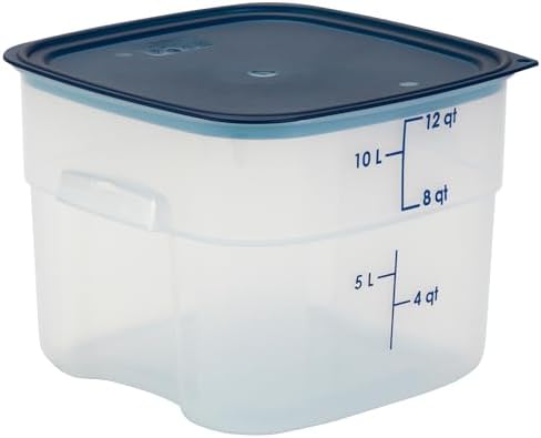 Cambro FreshPro 12 Quart (QT) Food Storage Container with Lid (Restaurant Grade) - for Food Prep, Commercial Kitchen, Pet and Dog Food Container (Translucent) by CambroManufacturing