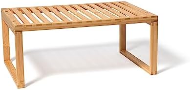Lipper International Bamboo Kitchen Cabinet Shelf for Organizing a Pantry, Countertop, or Bathroom, 15 5/8" x 10" x 6 1/4" by LipperInternational