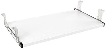 FRMSAET Under Desk 20/24/30 inch Keyboard Drawer Platform (24 in,White) by FRMSAET
