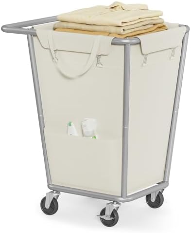 SONGMICS 1-Section Laundry Basket with Wheels, 34.3 Gallons (130 L) Hamper by SONGMICSbySONGMICSHOME