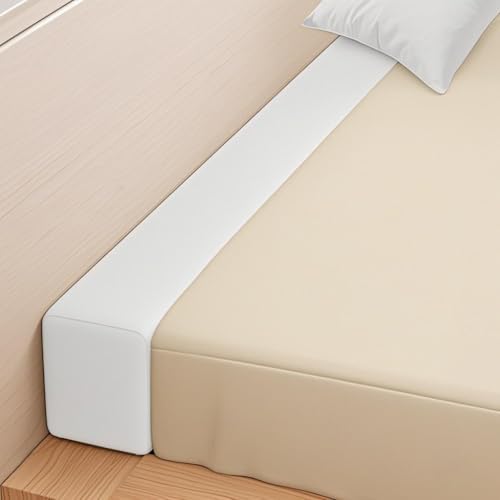 Bed Gap Filler,High-Density Bed Crack Filler with Removable Cover,Mattress Extender for Headboard Gap,Spacer Filler Between Mattress and Wall,Bed Wedge Gap Filler,Full Size,rice-white,60"x2"x6" by NANGELRN