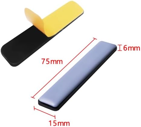 Furniture Sliders for Carpet and Hardwood Floors Adhesive Furniture Glides Self-Stick Furniture Sliders Pads (rectangular15*75mm,12) - Image 2